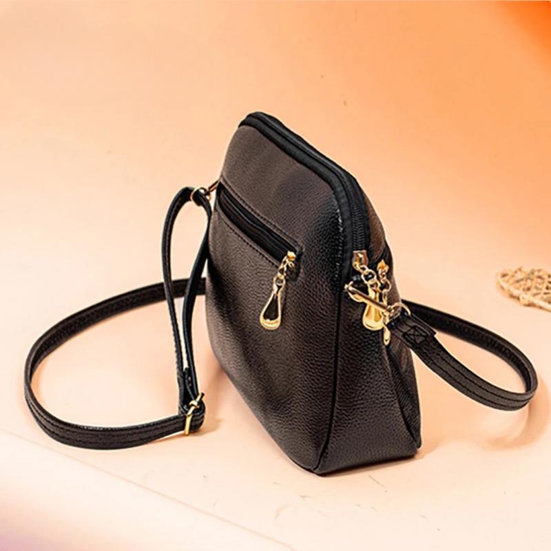 Vintage Druck Schulter Tasche Frauen PU Leder Umhängetasche Casual Messenger Bag Multifunktions Shopping Handtasche Geldbörse