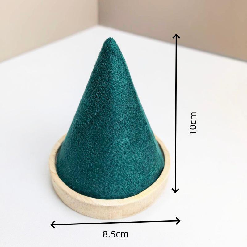 Velvet Cone Bracelet & Ring Display Stand
