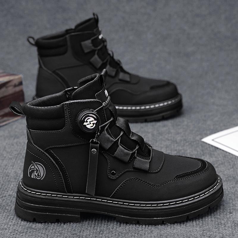 Martin Boots Winter New Wear-resistant Boots British Casual Shoes Rhubarb Boots