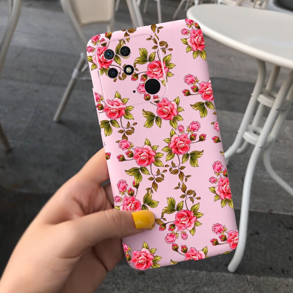 For Xiaomi Redmi 10C Phone Case New Popular Flower Painted TPU Cover For Xiaomi Redmi 10C 4G Bumper Redmi10C NFC 2022 Soft Funda