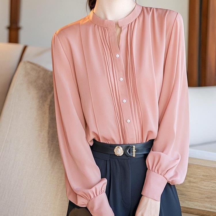 Chiffon Long Sleeve Women's Blouse - Early Autumn 2025 Chic, Trendy Design