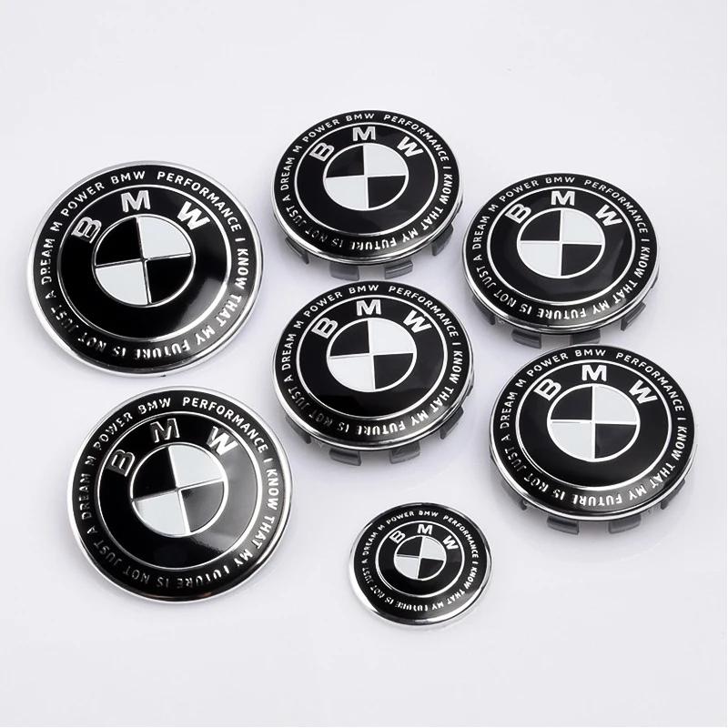 7pcs 45mm 68mm 74mm 82mm Car Front Hood Emblem Rear Boot Badge Steering Wheel Logo for BMW M F30 G01 E36 E39 E87 E46 E90 E92 E53