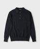 PANICALE Navy Cotton Collared Knit