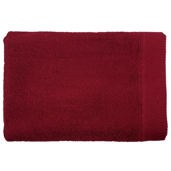 Drap de bain "Soft" 100 x 150 cm 100% Coton Peigné / 600 gr/m² - Soft Cerise - Drap de douche 70 x 140 cm