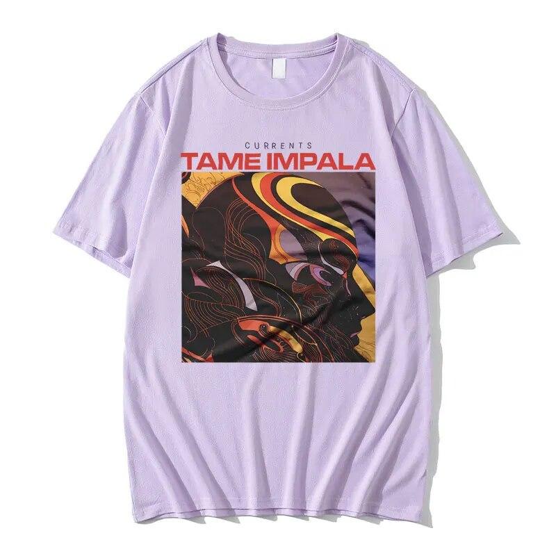 Tame Impala Graphic T Shirt Tame Arctic Monkeys Tshirt Unisex Women Vintage Harajuku Punk T-shirt Unisex Hip Hop Oversized Tops Tees