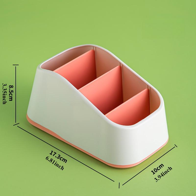 

Remote Control Storage Holder Box with Four Compartments,storage Shelf, for Remotes, Glasses, Watches/organizador De Escritorio