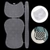 5pc DIY Grid Pieces Template Materials for Crocheting Bag, Hand Knitting Creative Mesh Patterns, White Blank Woven Mat Board