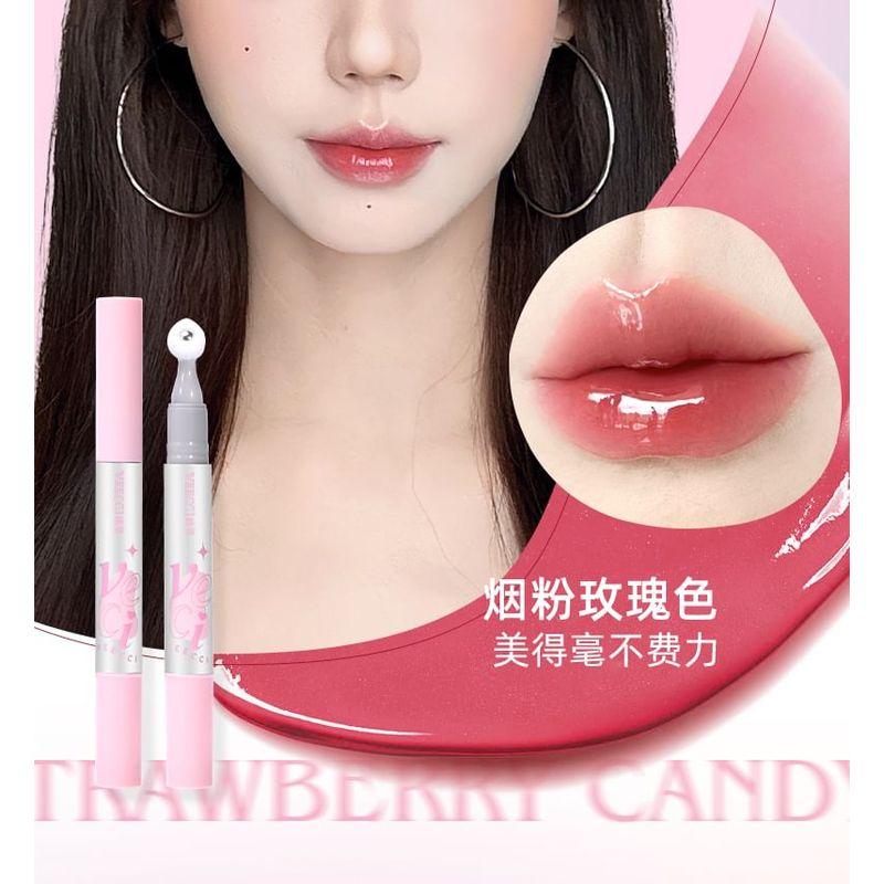 VEECCI - Crystal Clear Roll-On Lip Gloss Pen - 6 Colors