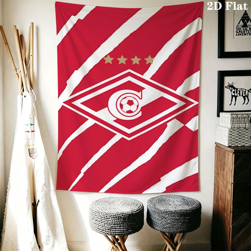 Spartak Moscow Gust Wall Hanging Printed Fabric Blanket Decorative Tapestries for Bedroom Living Room Home Decor