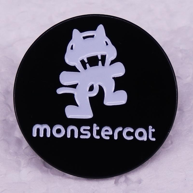 

Monster Cat Logo Brooch Badge