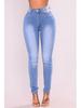 2023 Damen Elastische Denim Skinny Jeans - Europäischer & Amerikanischer Stil, Süd- & Mittelamerikanischer Einfluss, Lagerabverkauf
