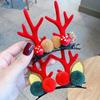 Christmas Reindeer Antler Hair Clips - Cute Decorative Hair Accessories for Kids & Adults