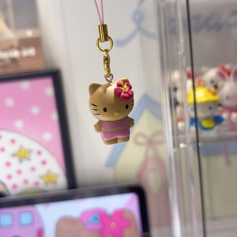 Lange Beine Hello Kitty Handykette Hello Kitty Anhänger Schlüsselanhänger Schmuck für Mädchen Frauen Geschenk Taschen Dekoration