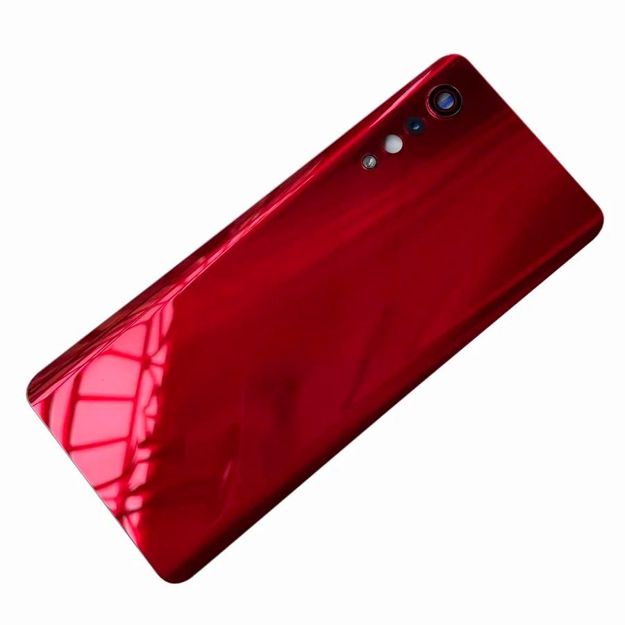 LM-G900 задняя стеклянная крышка для LG Velvet 5G, сменная задняя дверь, жесткая задняя крышка корпуса аккумулятора с объективом красный