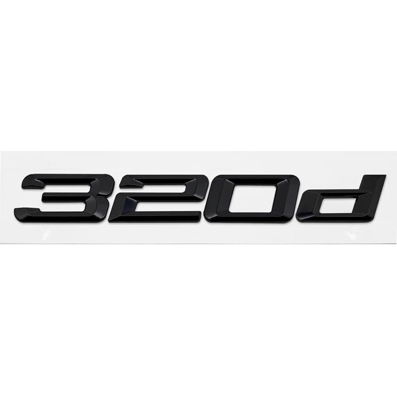 ABS Car Rear Trunk Letters Logo Badge Emblem Sticker For BMW 3 Series 318d 320d 325d 328d 330d 335d E46 E90 E91 F30 F31 F34 G20