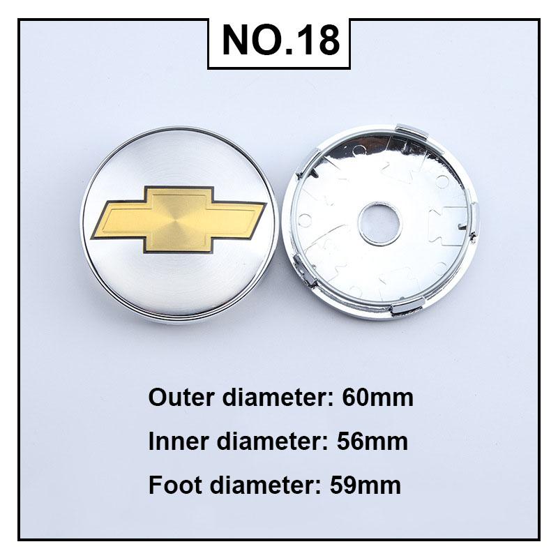 4PCS Car Wheel Center Covers Hub Caps Badge for Chevrolet Malibu AVEO Corvette CRUZE EQUINOx IMPALA LACETTI TRAX ORLANDO Sail