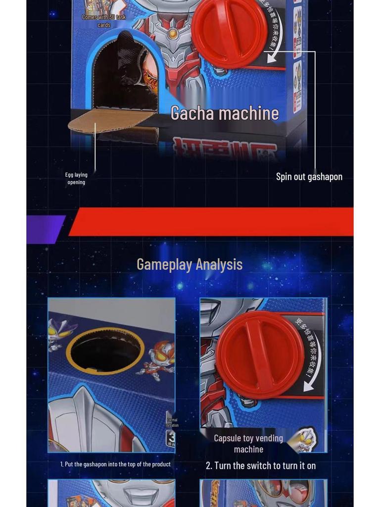 Superman Interaktive Gachapon Maschine Blind Box Spielhaus - Lustiges Geschenk für Jungen & Mädchen