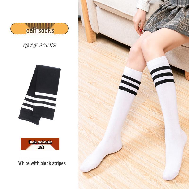 LangSha Women s Japanese Style Mid-Calf Student Socks (2 Pairs)
