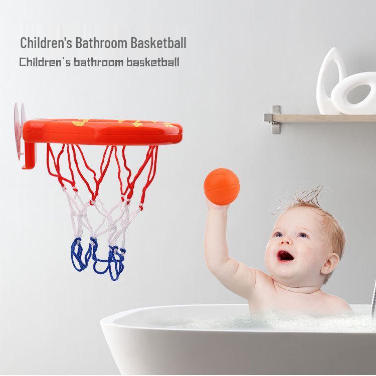 Infant Bath Basketball Hoop with Suction Cup - Mini Toy for Baby Bath Time