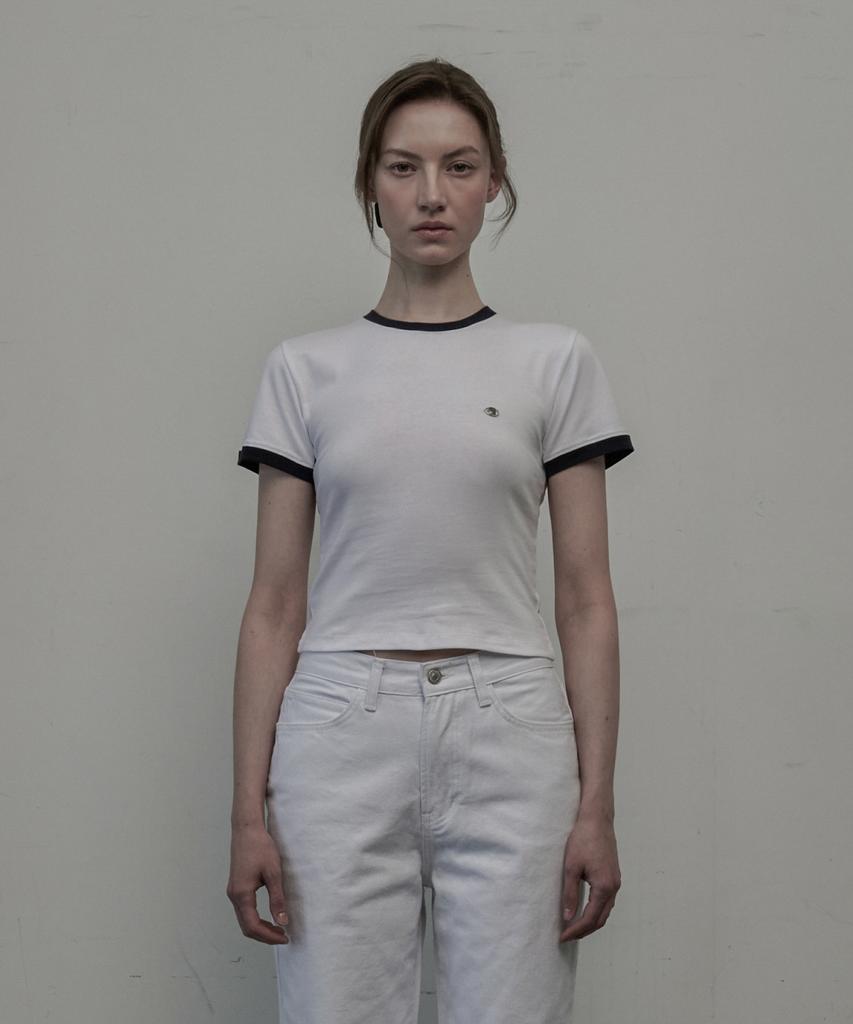 Mausolleum Thea Ringer T-Shirt - White