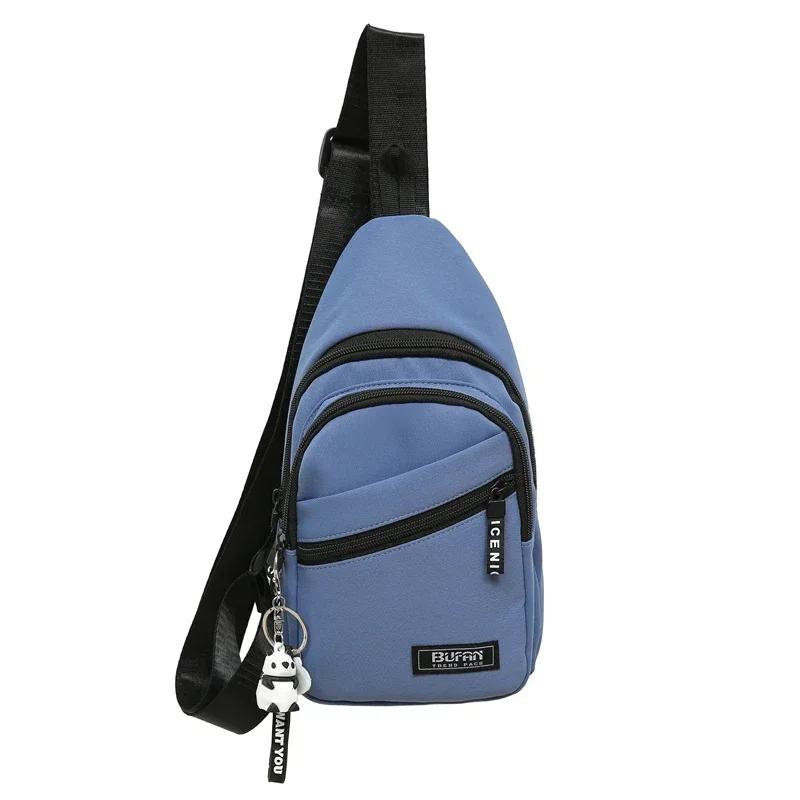 Solid Color Oxford Zipper Product Crossbody Bag Neutral Style Trendy Casual Shoulder Bag   Soft Simple Popular Waist Pack