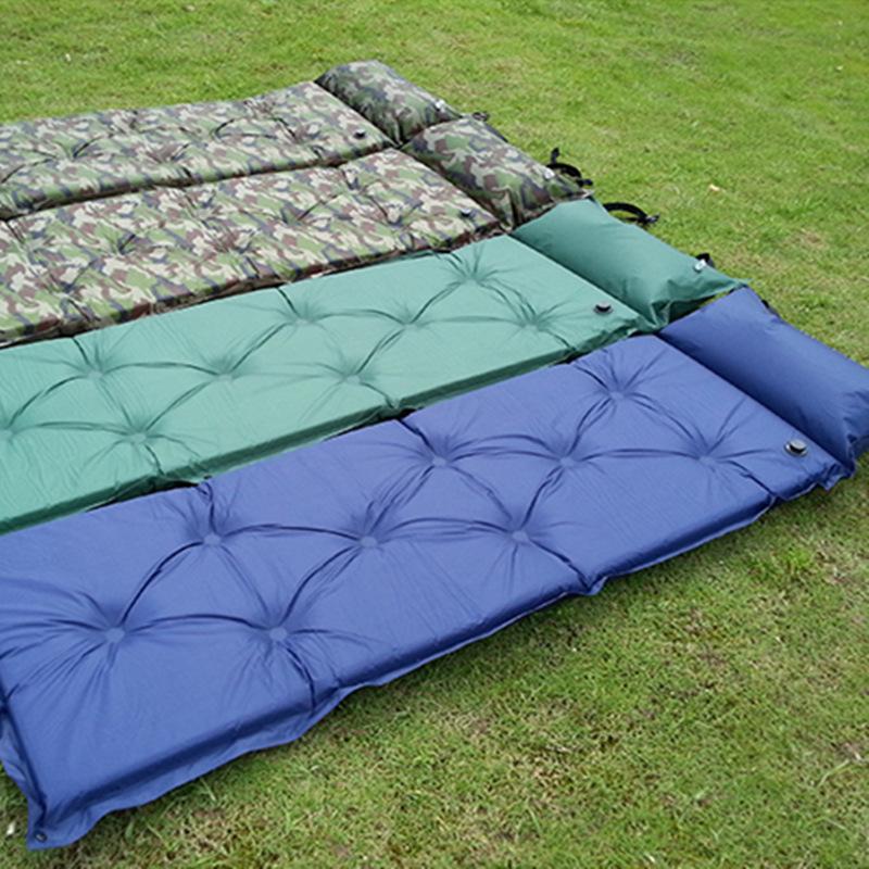 Inflatable Sleeping Pad: Moisture-Proof, Spliceable for Camping and Picnics