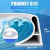 1/2M Douchewand Waterdouchewand Siliconen Zelfklevende Rand Vouwbaar Doucheprofiel Douchewand Waterbad Douche