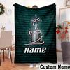 Custom Name Fluminense Football Club Throws Blanket Flannel Blankets for Couch Bed Gifts for Men Women Picnic blanket Christmas fan gifts