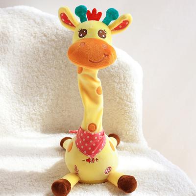 Soft Giraffe Stuffed Toy Musical Giraffe Toy Sings Dances Voice Imitatio Dancing Giraffe Toys With Led Lights Adjustable Volume