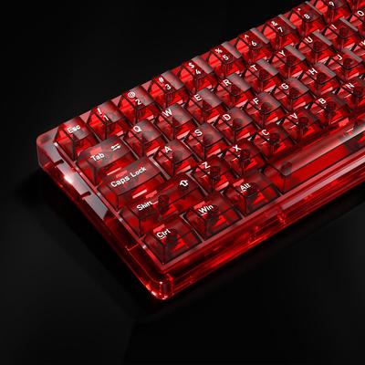 Russian Language Transparent PC Magnetic Axis Personalized Keycaps for Mechanical Keyboards