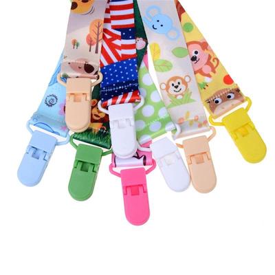1X Baby Infant Pacifier Soother Nipple Ribbon Leash Strap Chain Clip Holder new.