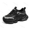 Fashion 2025 New Men Casual Shoes Spring Fashion Trend Thick Sole Sports Shoes Height Increasing Mesh Breathable Lace-up Chunky sneakers