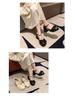 French Mary Jane Leather Bow Flats - Spring/Summer 2025 Pearl Strap Fairy Style Women's Shoes