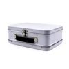 Tinplate Metal Storage Box White Black Silver Cake Packaging Box Lunch Box  Money Contain