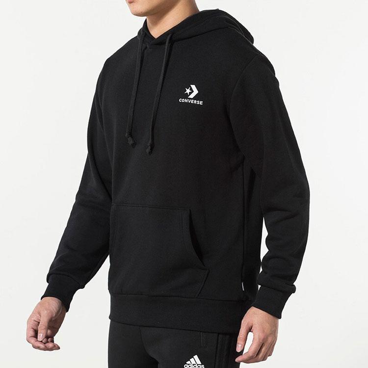 Converse Sweatshirts Men's Black Hooded Moderate Regular 10008926-A01