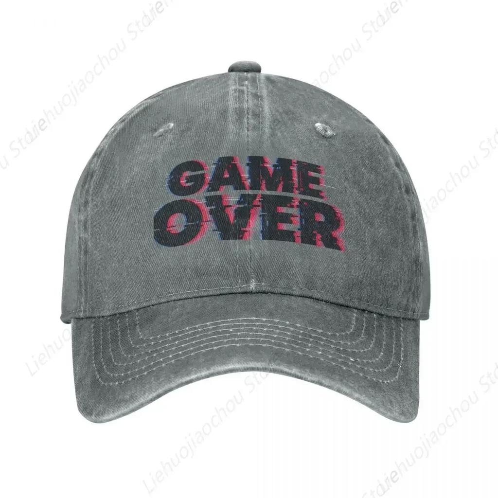 Game Over Baseball Cap Hat Beach Funny Hat Christmas Hats Cap Women Unisex'S