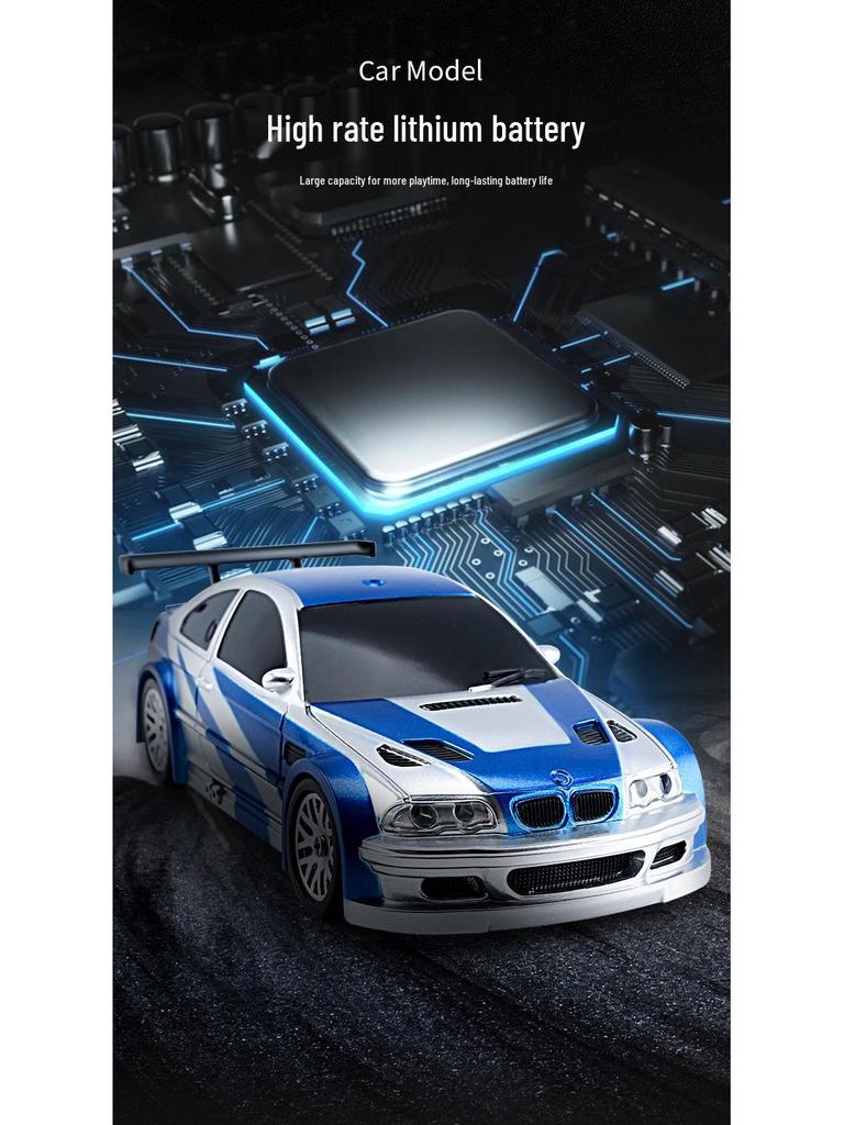 1:43 Scale Drift RC Car - Four-Wheel Drive, Indoor Mini Toy for Kids