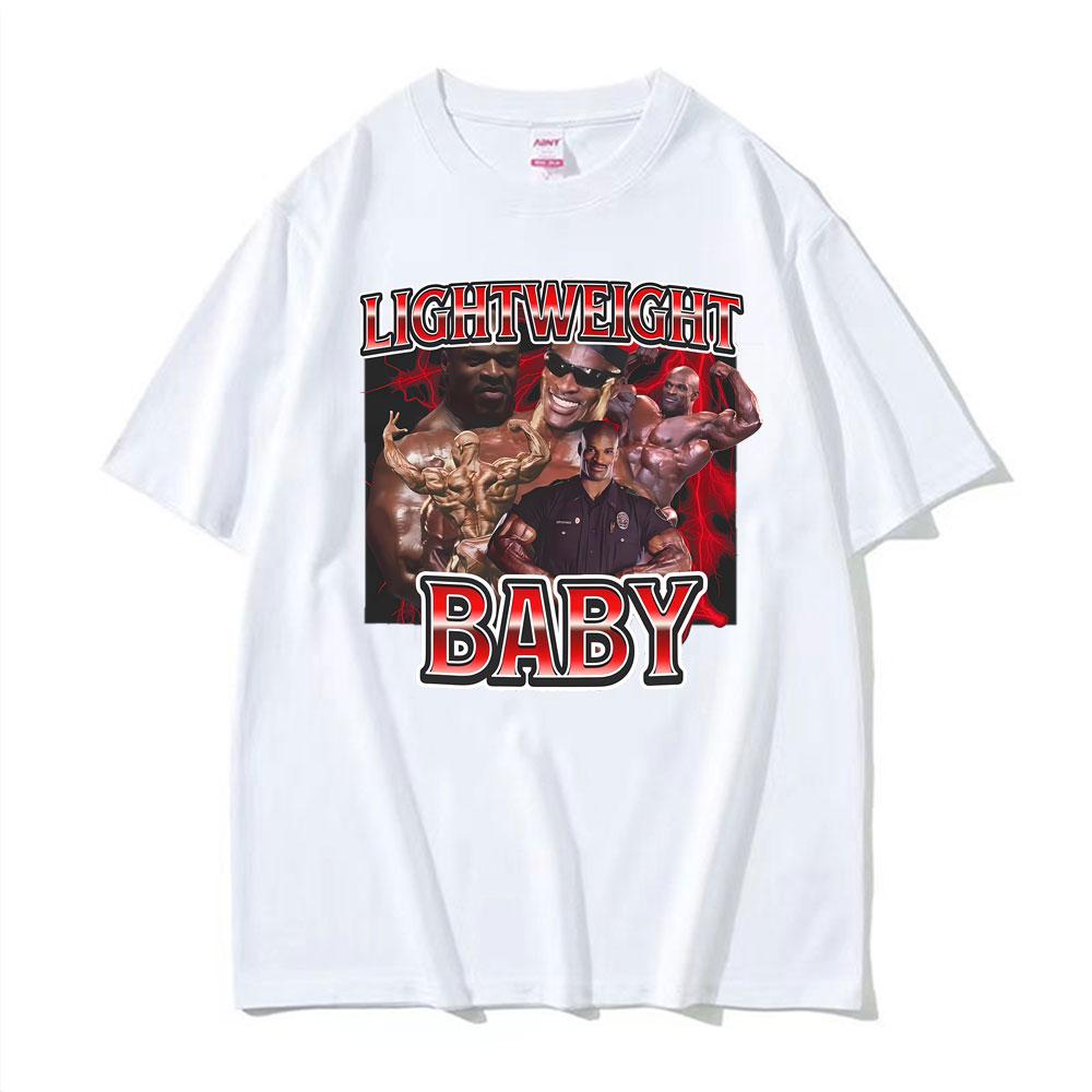 Funny Meme Ronnie Coleman Vintage Gym Graphic Tee Shirt Men Women Fashion Summer Tshirts Oversized Casual 100 Cotton T Shirts