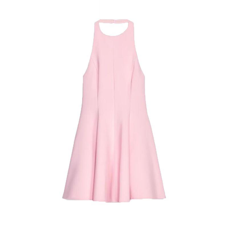 Kaslead New Arrival Women's Clothing Fashion Style Fashion Wave Decoration Hanging Collar Dress 2858777