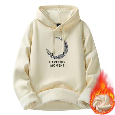 Mode herren hoodie herbst und winter neue baumwolle pullover verdickt lose sweatshirt jacke