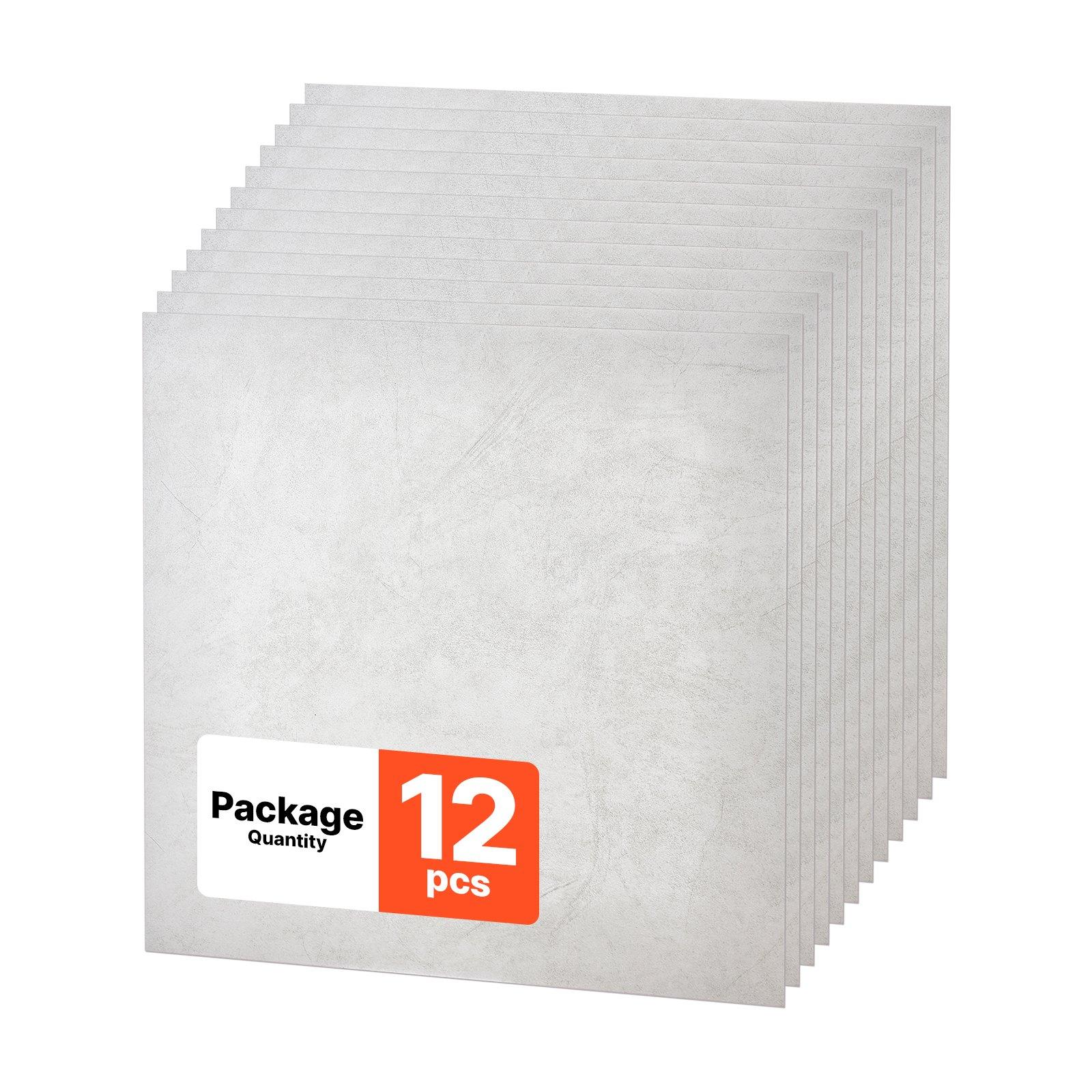 VEVOR 605x605mm PVC Ceiling Tiles 12-Pack