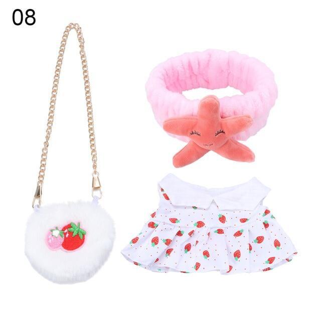 Internetberühmte Hyaluronsäure-Enten-Kleidungszubehör. Hyaluronsäure-Ente 30cm Hut-Set Mit Zubehör. Zubehör für kleine gelbe Enten.