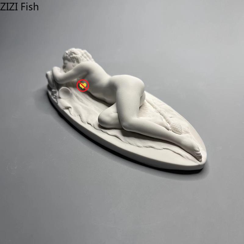 Wine God Priestess Bacchante Plaster Statue Desk Decoration Creative Artwork Ornaments Characters Sculpture Room Aesthetic Decor