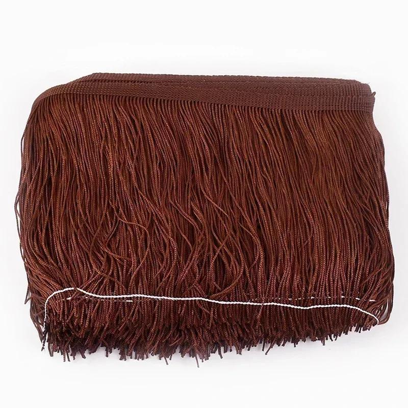 5M Meetee Polyester Tassel Fringes 10-30cm Lace Trim Ribbon for Dress Curtain Decorative Ribbons Fringe Fabric Sewing Accessory