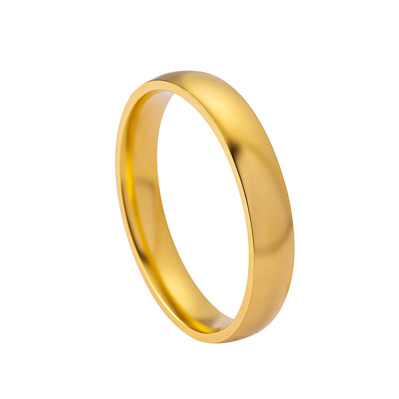 Vietnamese Sand Gold Wide Noodle Bangle for Women - Copper Alloy Simulated Jewelry