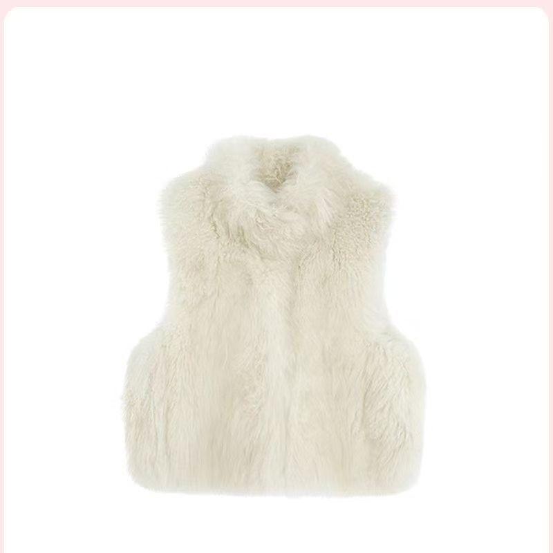 Shoulder women's clothing European and American autumn and winter new imitation fox fur vest jacket vest artificial fur vest