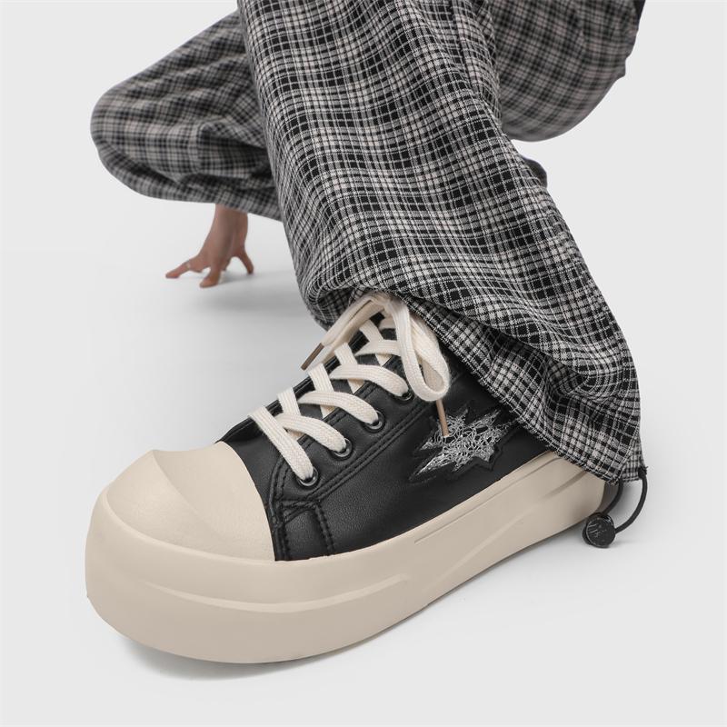 Scarpe da Passeggio Spesse di Alta Qualità 2025 Nuove Classiche Antiscivolo per Esterno Scarpe da Ginnastica da Corsa Marca Punta Tonda Allacciatura Scarpe Oxford