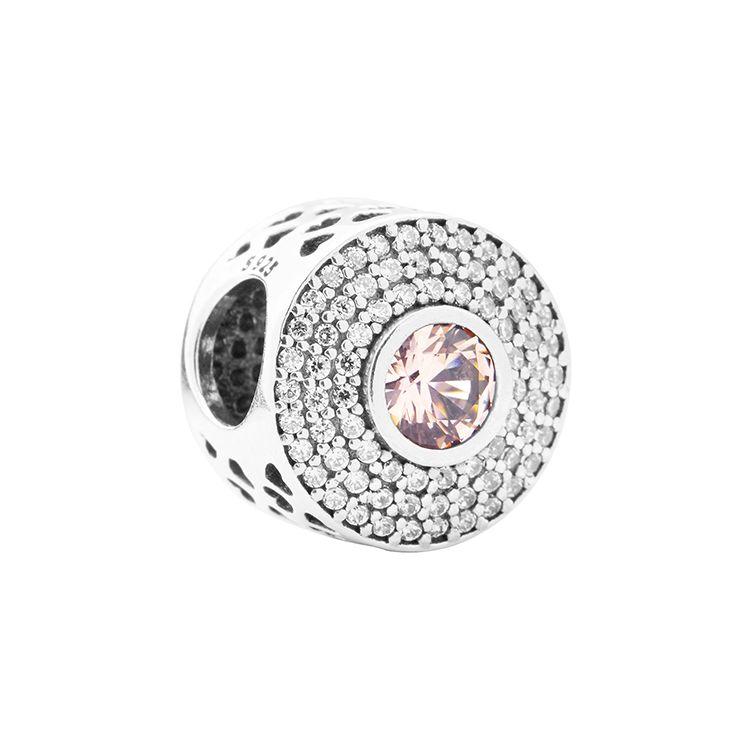 

Pandora Pink Cat Eye Inlaid Beads Unisex Jewelry 791763NBP Box