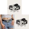New Fashion Skull Head Young Men's Belt Punk Style Alloy Buckle Casual Pants Belt