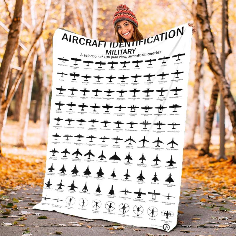 Flaneldecke mit Flugzeugmotiv, Weich, Warm, Ganzjahres-Überwurf, Design für Camping, Autoreisen, Wandern, Sofa, Bett, Büro, Perfektes Geschenk für Partys